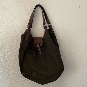Tumi chocolate brown shoulder bag